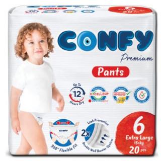 پوشک بچه کانفی سایز 6 بسته 20 عددی مدل pants